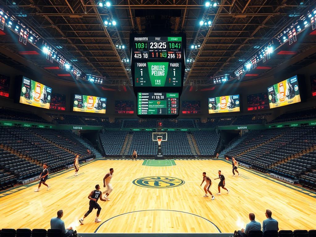 Basketball avec écrans LED