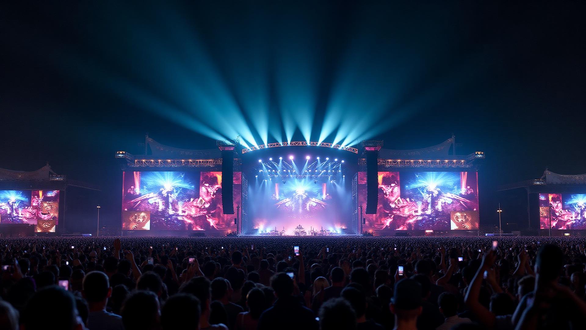 Écrans LED spectaculaires pour concerts et festivals de musique