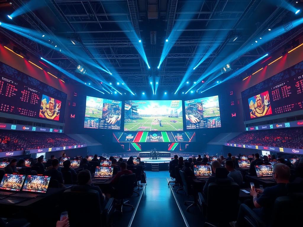 E-sport avec écrans LED