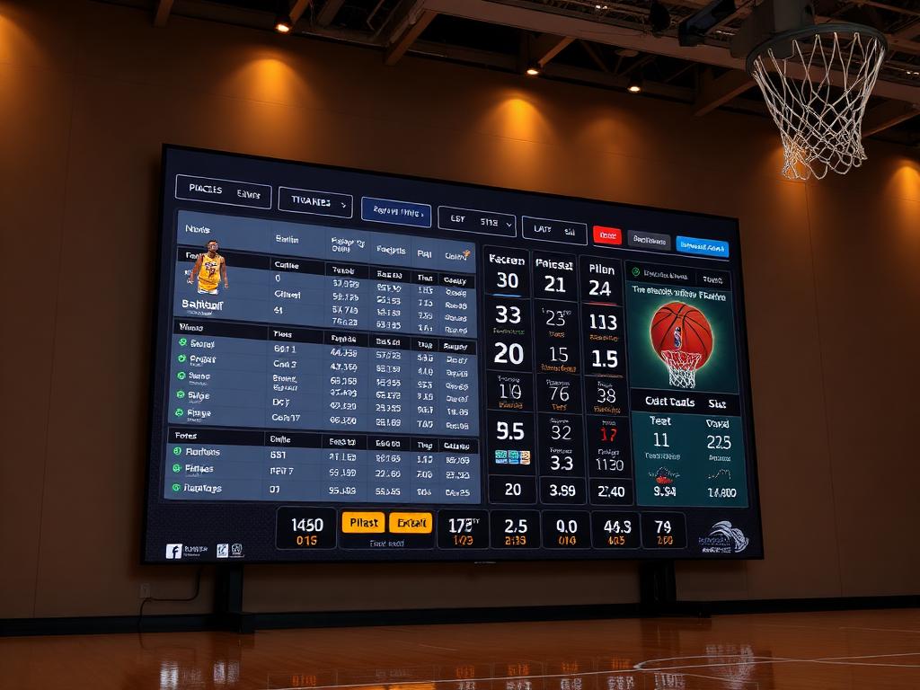 Interface MyScoring sur écran