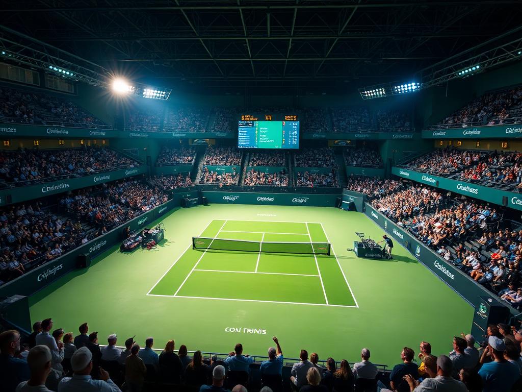 Tennis avec écrans LED